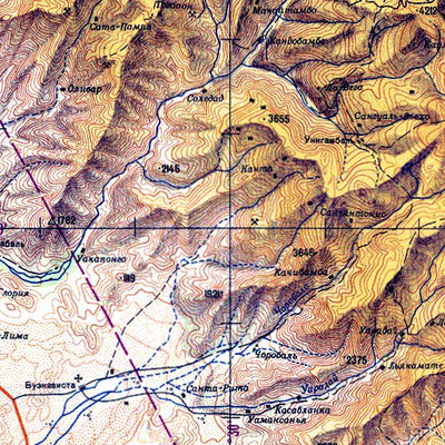 Avenza Systems Inc. Soviet Genshtab - xc17-2 - Peru digital map