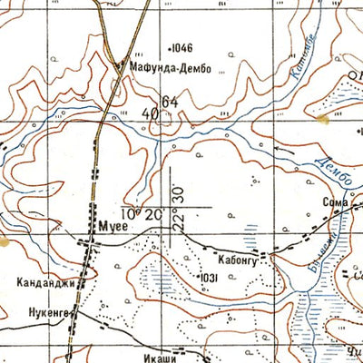 Avenza Systems Inc. Soviet Genshtab - xc34-23 - Democratic Republic of the Congo digital map