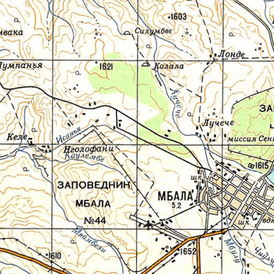Avenza Systems Inc. Soviet Genshtab - xc36-08 - Zambia digital map