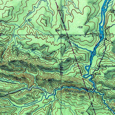Avenza Systems Inc. Soviet Genshtab - xd19-1 - Peru digital map