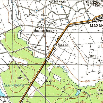 Avenza Systems Inc. Soviet Genshtab - xd35-34 - Zambia digital map