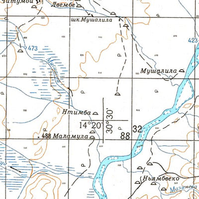 Avenza Systems Inc. Soviet Genshtab - xd36-19 - Zambia digital map