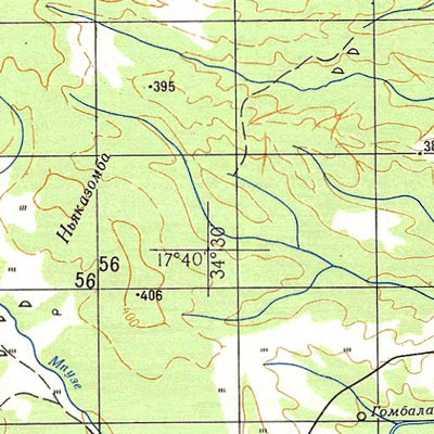 Avenza Systems Inc. Soviet Genshtab - xe36-17 - Mozambique digital map