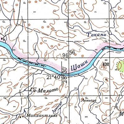 Avenza Systems Inc. Soviet Genshtab - xf35-17 - Zimbabwe digital map