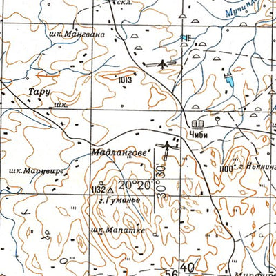 Avenza Systems Inc. Soviet Genshtab - xf36-01 - Zimbabwe digital map