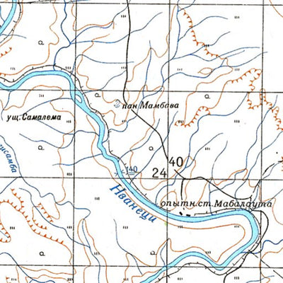 Avenza Systems Inc. Soviet Genshtab - xf36-14 - Zimbabwe digital map