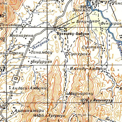 Avenza Systems Inc. Soviet Genshtab - xf38-34 - Madagascar digital map