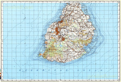 Avenza Systems Inc. Soviet Genshtab - xf40-04 - Mauritius digital map
