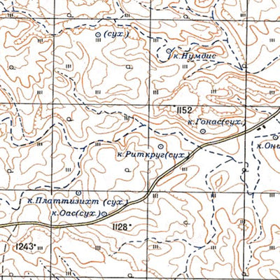 Avenza Systems Inc. Soviet Genshtab - xg34-32 - Namibia digital map