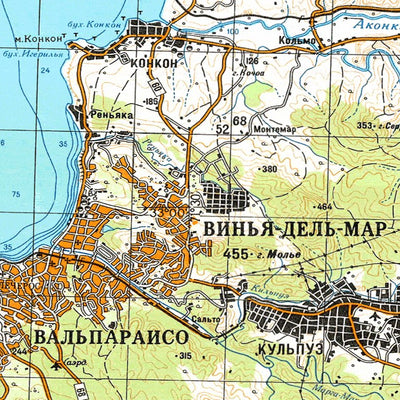 Avenza Systems Inc. Soviet Genshtab - xi19-07--(1985) - Chile digital map