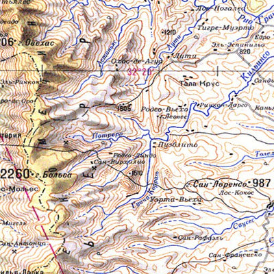 Avenza Systems Inc. Soviet Genshtab - xi20-1 - Argentina digital map