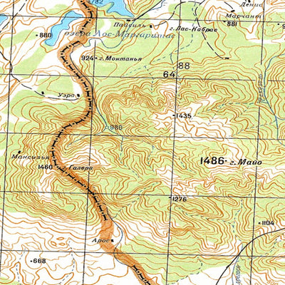 Avenza Systems Inc. Soviet Genshtab - xl19-13--(1985) - Chile digital map