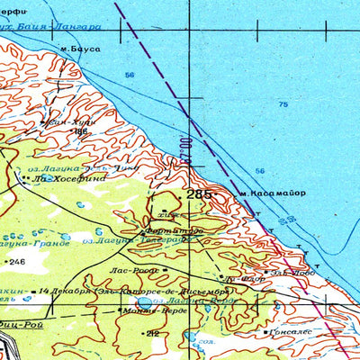 Avenza Systems Inc. Soviet Genshtab - xl19-4 - Argentina digital map