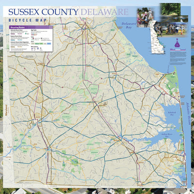 Avenza Systems Inc. Sussex County Delaware - Bicycle Map digital map