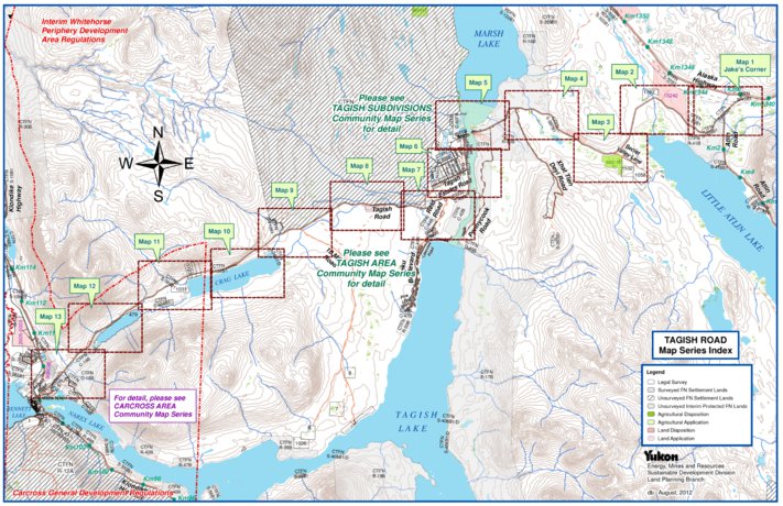 Tagish Road - Yukon Map by Avenza Systems Inc. | Avenza Maps