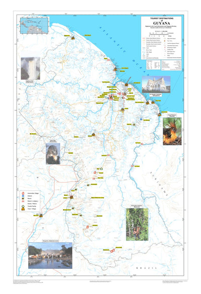 Avenza Systems Inc. Tourist Destinations of Guyana digital map
