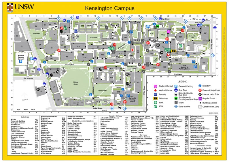 UNSW Kensington Campus Map by Avenza Systems Inc. | Avenza Maps