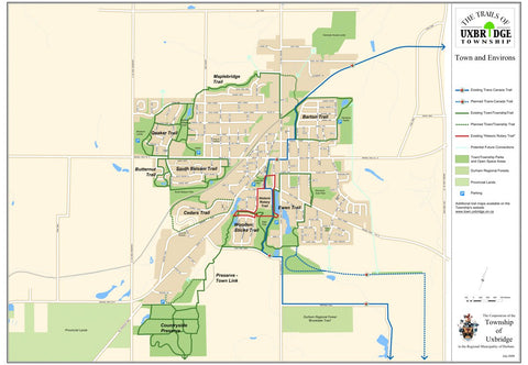 Avenza Systems Inc. Uxbridge Township - Town and Surroundings digital map