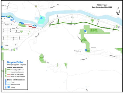 Avenza Systems Inc. Valleyview Bike Paths digital map
