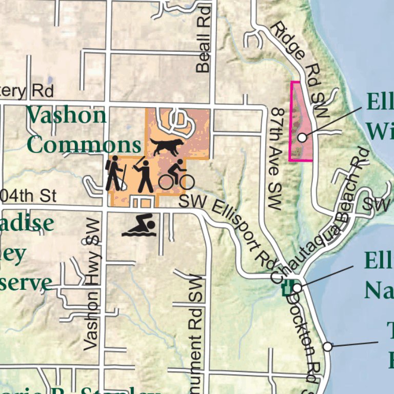 VashonMaury Island Parks & Natural Lands Guide Map by Avenza Systems