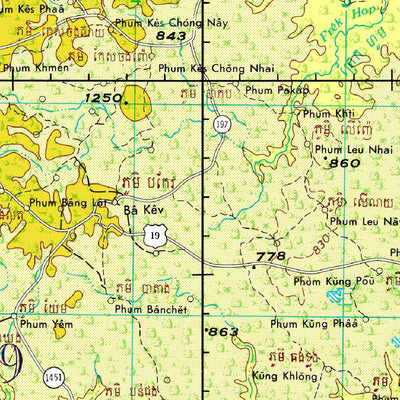 Avenza Systems Inc. Virachey, Cambodia; Vietnam digital map