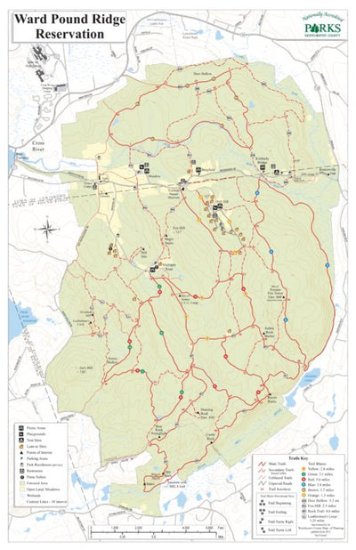 Avenza Systems Inc. Ward Pound Ridge Reservation Trail Map digital map