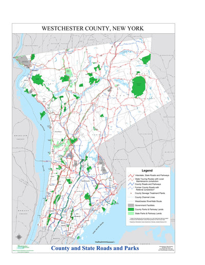 Avenza Systems Inc. Westchester County Roads and Parks digital map