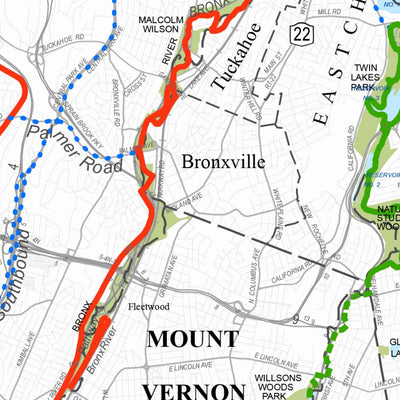 Avenza Systems Inc. Westchester County Trail and Bike Route Map digital map