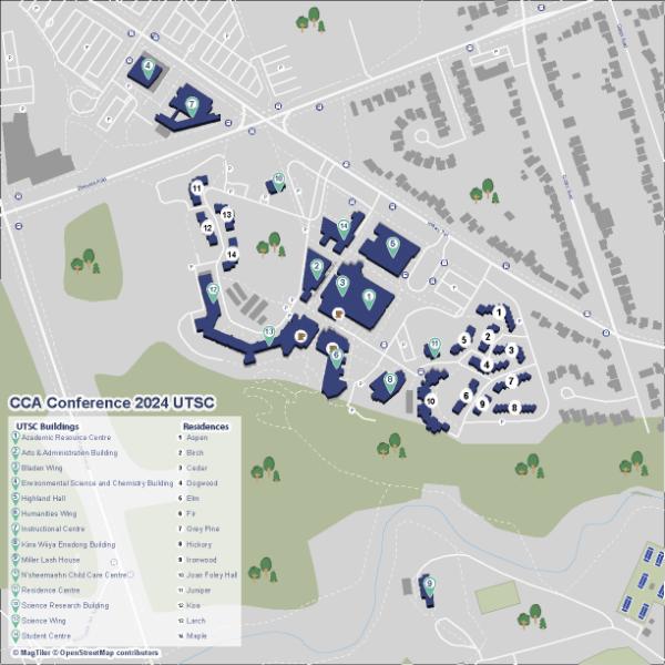 CCA Conference 2024 - UTSC Campus Map by Avenza Training | Avenza Maps