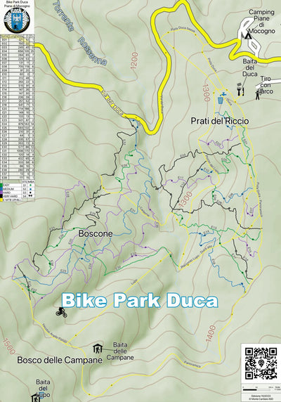 AZIENDA AGRICOLA CANTIERE DI CARRA RICCARDO Bike Park Duca - Piane di Mocogno digital map