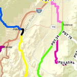 B3DB LLC. Paiute ATV Trails Map 2013 digital map