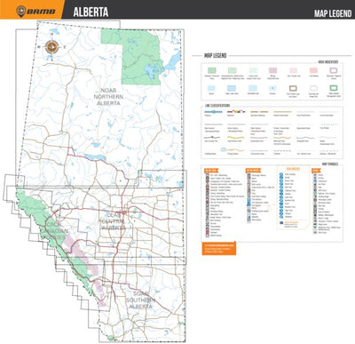 Backroad Mapbooks Alberta Backroad Mapbooks - Map Legend digital map