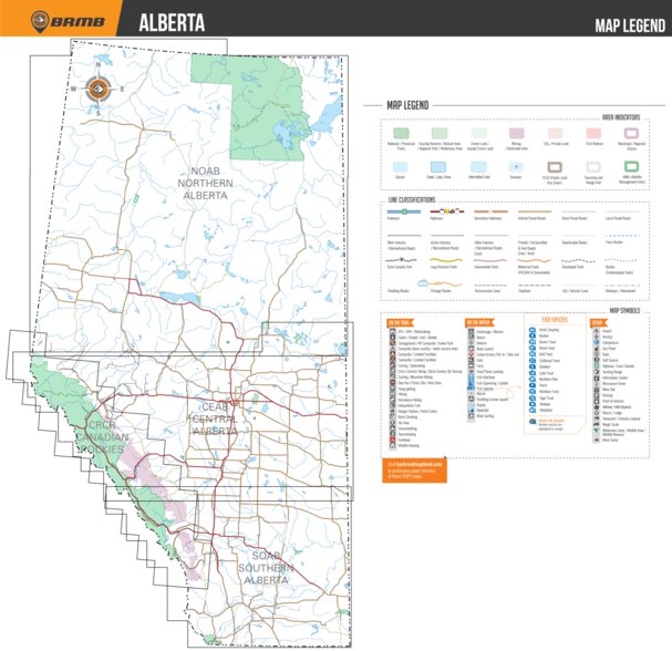 Alberta Backroad Mapbooks - Map Legend by Backroad Mapbooks | Avenza Maps