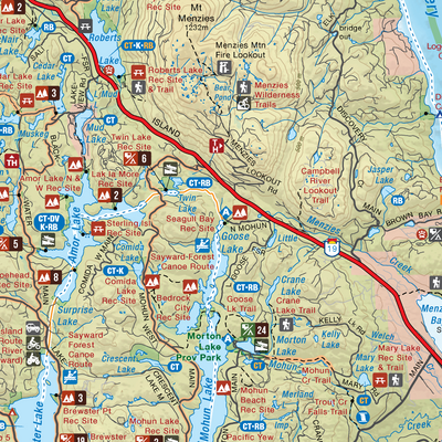 Campbell River Area Recreation Map (3rd Edition) Preview 2