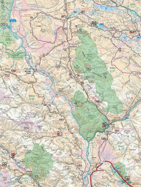 CCBC05 Big Bar Creek - Cariboo Chilcotin Coast BC Topo Map by Backroad ...