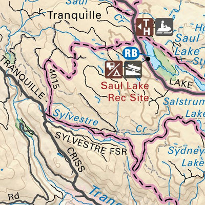 CCBC07 Bonaparte Lake - Cariboo Chilcotin Coast BC Topo Preview 3