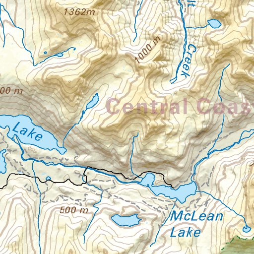 CCBC09 Rivers Inlet - Cariboo Chilcotin Coast BC Topo Map by Backroad ...