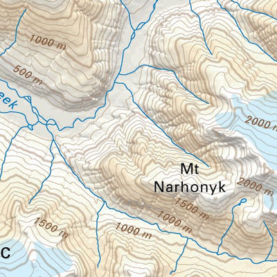 CCBC11 Fang Peak - Cariboo Chilcotin Coast BC Topo Preview 3