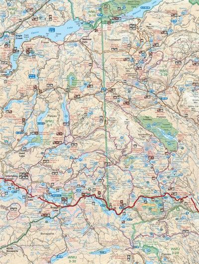 CCBC19 Interlakes Highway - Cariboo Chilcotin Coast BC Topo Preview 1