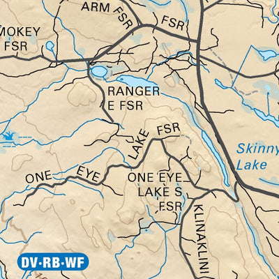 CCBC25 Kleena Kleene - Cariboo Chilcotin Coast BC Topo Preview 3