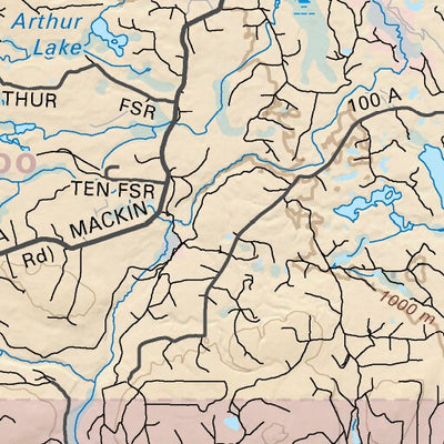 CCBC28 Riske Creek - Cariboo Chilcotin Coast BC Topo Preview 2