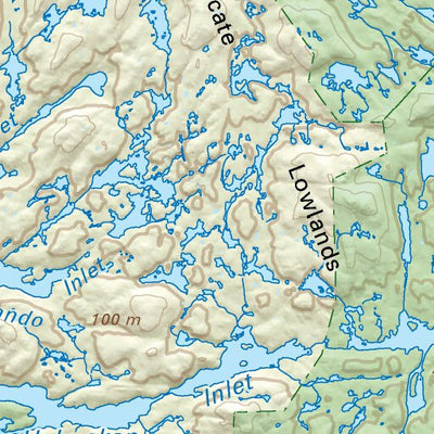 CCBC33 Kitasoo Spirit Bear Conservancy - Cariboo Chilcotin Coast BC Topo Preview 3