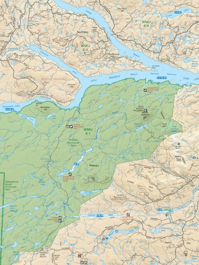 CCBC52 Entiako Lake - Cariboo Chilcotin Coast BC Topo Preview 1