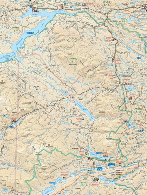 CCBC53 Tatelkuz Lake - Cariboo Chilcotin Coast BC Topo Preview 1