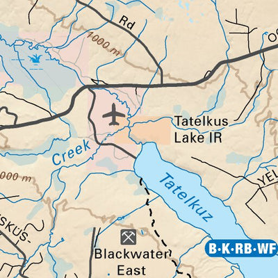 CCBC53 Tatelkuz Lake - Cariboo Chilcotin Coast BC Topo Preview 2