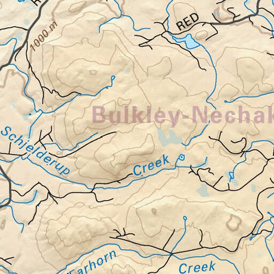CCBC53 Tatelkuz Lake - Cariboo Chilcotin Coast BC Topo Preview 3
