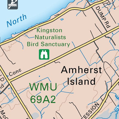 Backroad Mapbooks CCON18 Amherst Island - Cottage Country Ontario Topo digital map