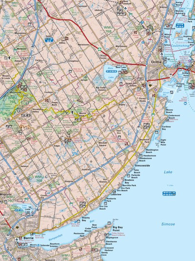 Backroad Mapbooks CCON21 Barrie - Cottage Country Ontario Topo digital map