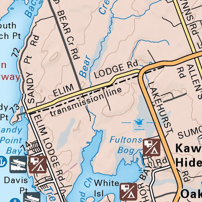 Backroad Mapbooks CCON24 Bobcaygeon - Cottage Country Ontario Topo digital map