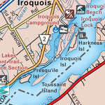 Backroad Mapbooks CCON47 inset Iroquois - Cottage Country Ontario Topo digital map